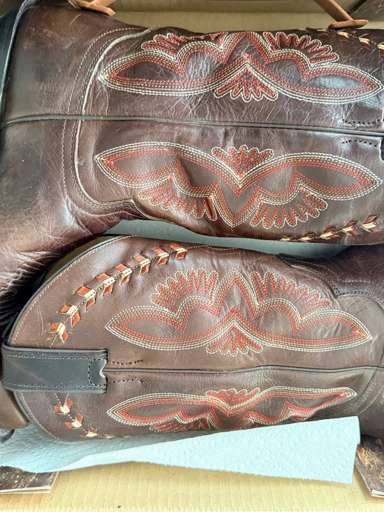 Justin Boots Shoes - Justin Boots Brown and Black Leather Cowboy Boots